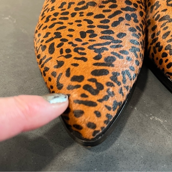 NWT sanctuary sz 9.5 Revel spotted calf hair leather ankle booties - Picture 16 of 16